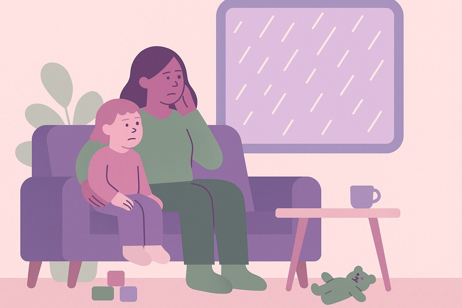 toddler rainy day activities illustration